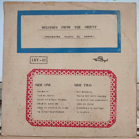 Orchestra Tewfic El Basha – Melodies From The Orient LP PLAK