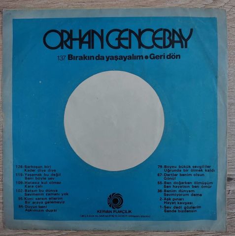 Orhan Gencebay – Boynu Bükük Sevgililer 45LİK PLAK