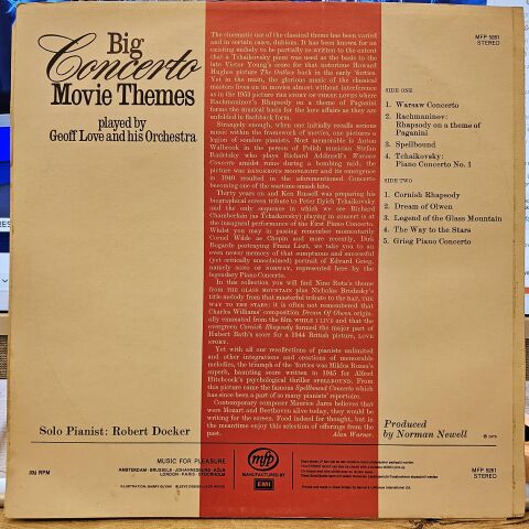 Geoff Love And His Orchestra – Big Concerto Movie Themes LP PLAK