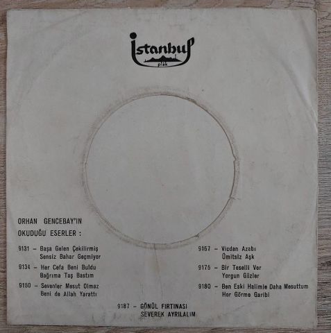 Orhan Gencebay – Gönül Fırtınası 45LİK PLAK