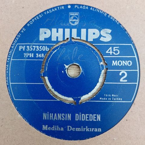 Mediha Demirkıran – İstanbulu Artık Hiç Sevmiyorum / Nihansın Dideden 45LİK PLAK