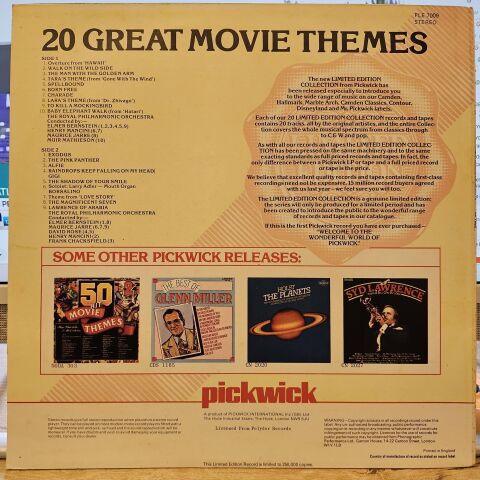 The Royal Philharmonic Orchestra – 20 Great Movie Themes LP PLAK