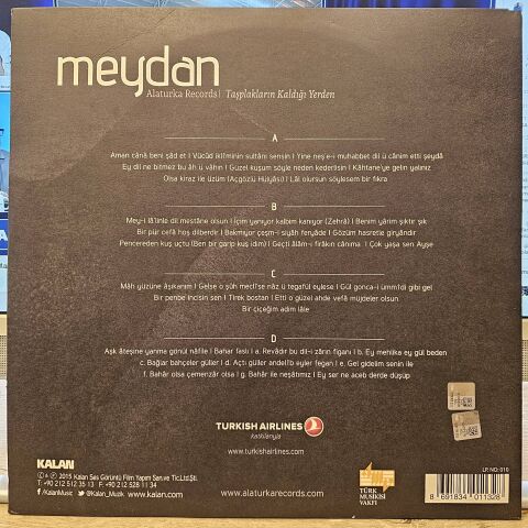 MEYDAN - ALATURKA RECORDS TAŞ PLAKLARIN KAYITLARI LP PLAK