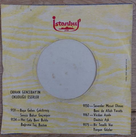 Orhan Gencebay – Vicdan Azabı 45LİK PLAK