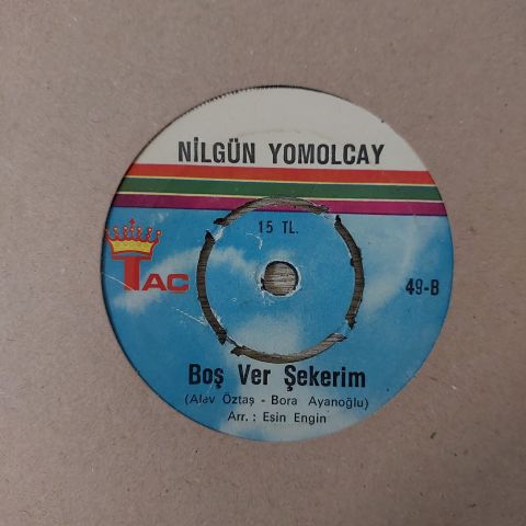 Nilgün Yomolcay – Yağmur Ve Gözyaşı / Boşver Şekerim 45LİK PLAK