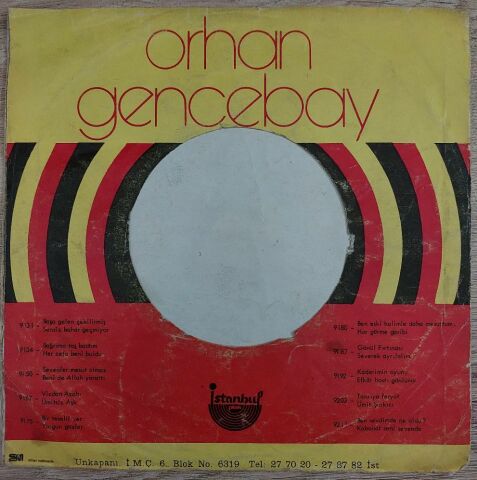 Orhan Gencebay – Sevenler Mesut Olmaz / Benide Allah Yarattı 45LİK PLAK