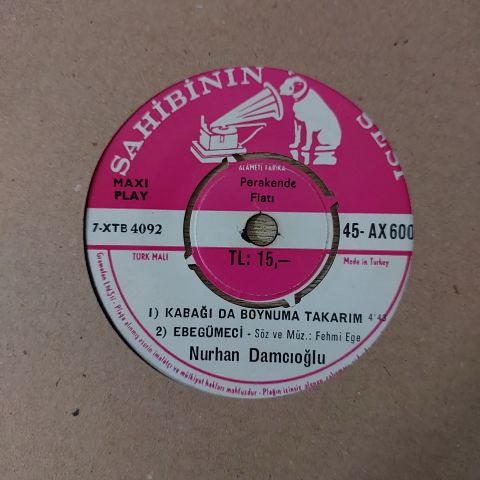 Nurhan Damcıoğlu – Nurhan Damcıoğlu 5 ŞARKILIK 45LİK PLAK