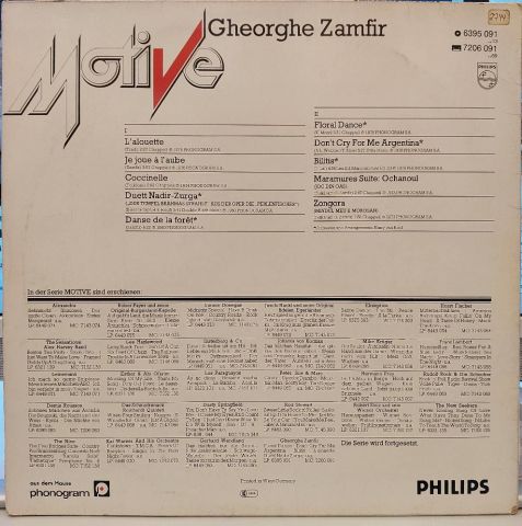 Gheorghe Zamfir – Gheorghe Zamfir LP PLAK