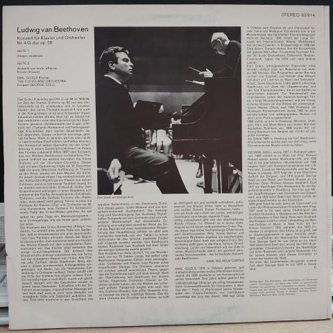 Beethoven*, Emil Gilels, Cleveland-Orchestra*, George Szell – Klavierkonzert Nr. 4 G-Dur LP PLAK