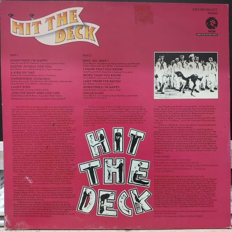 Various – Hit The Deck (Selections From The Original Soundtrack Recordings Of The M.G.M. Film) LP PLAK