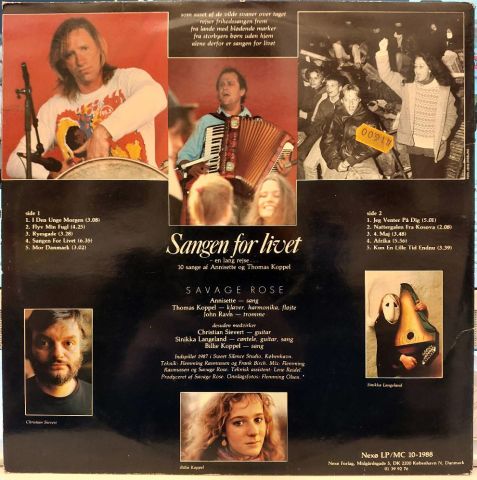 Savage Rose – Sangen For Livet LP PLAK