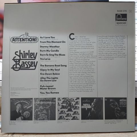 Shirley Bassey – Attention LP PLAK