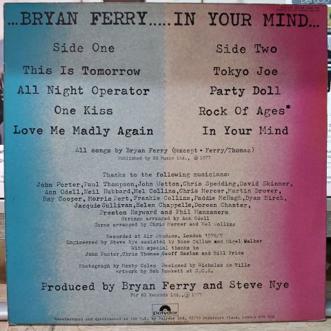 Bryan Ferry – In Your Mind LP PLAK