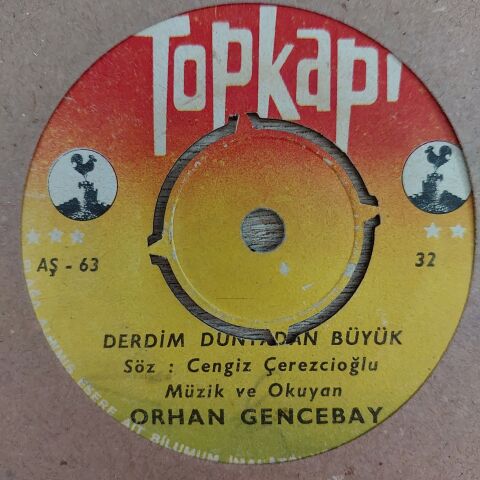 Orhan Gencebay – Derdim Dünyadan Büyük 45LİK PLAK