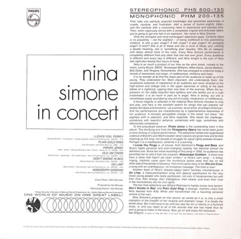 Nina Simone – In Concert LP PLAK