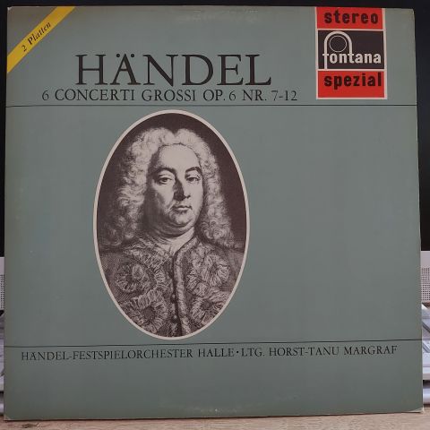 Händel*, Händel Festspiel-Orchester Halle • Horst-Tanu Margraf – 6 Concerti Grossi Op. 6 Nr. 7-12 LP PLAK