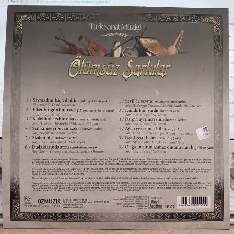 MEDİHA ŞEN SANCAKOĞLU - ÖLÜMSÜZ ŞARKILAR LP PLAK