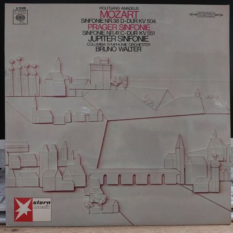 Wolfgang Amadeus Mozart - Columbia Symphonie Orchester*, Bruno Walter – Sinfonie Nr. 38 D-Dur KV 504, Sinfonie Nr. 41 C-Dur KV 551 LP PLAK