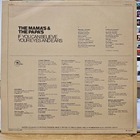 The Mama's & The Papa's – If You Can Believe Your Eyes And Ears LP PLAK