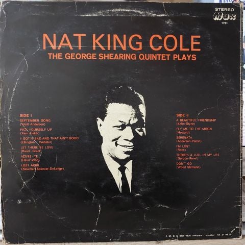 Nat King Cole / George Shearing – Nat King Cole Sings / George Shearing Plays LP PLAK