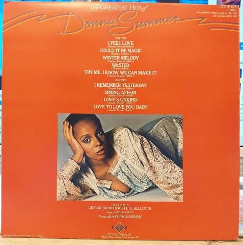 Donna Summer – The Greatest Hits Of Donna Summer LP PLAK