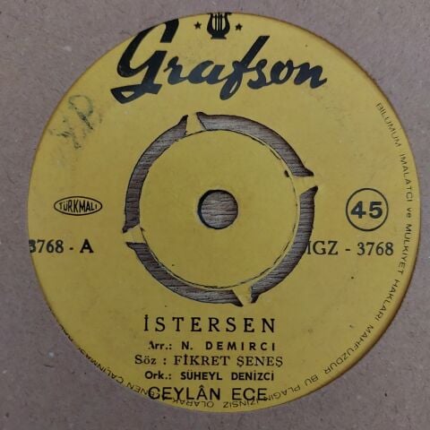 Ceylan Ece – İstersen / Beyaz Güller 45LİK PLAK