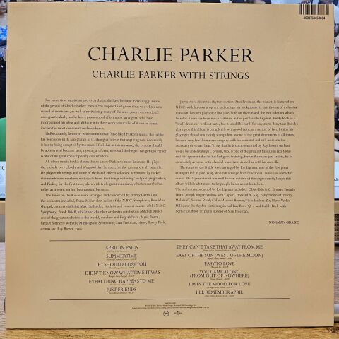 Charlie Parker With Strings – Charlie Parker With Strings LP PLAK