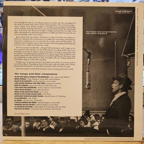 Frank Sinatra – In The Wee Small Hours LP PLAK