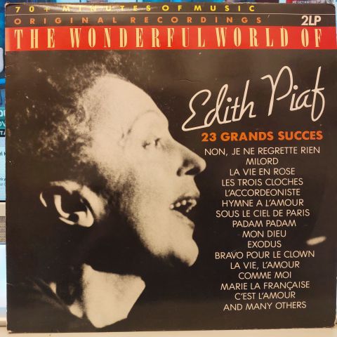 Edith Piaf – The Wonderful World Of Edith Piaf - 23 Grands Succes LP PLAK