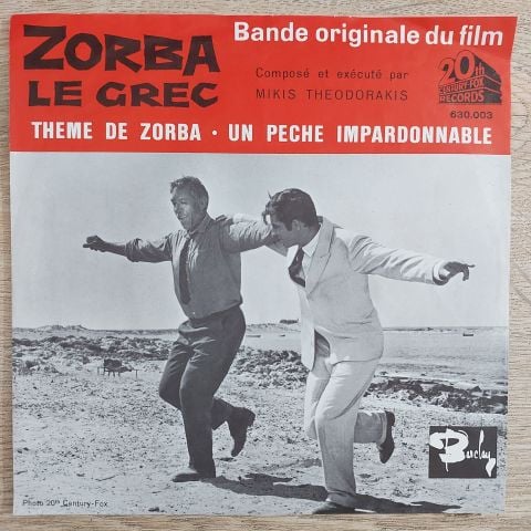 Mikis Theodorakis – Bande Originale Du Film Zorba Le Grec 45LİK PLAK