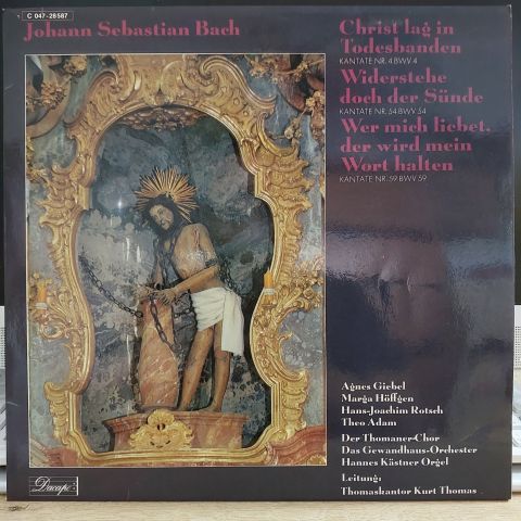 Johann Sebastian Bach – Kantaten Nr. 4 ''Christ Lag In Todesbanden'' Nr. 54 ''Widerstehe Doch Der Sünde'' Nr. 59 ''Wer Mich Liebet, Der Wird Mein Wort Halten'' LP PLAK