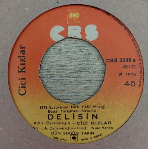 Cici Kızlar – Delisin / Rengarenk 45LİK PLAK