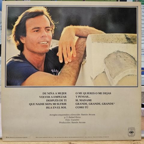 Julio Iglesias – De Niña A Mujer LP PLAK
