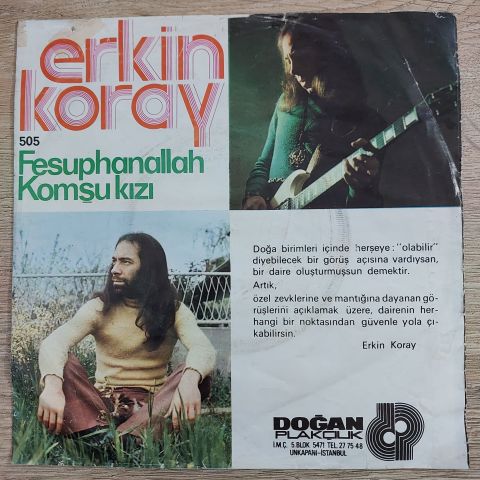 ERKİN KORAY - FESUPHANALLAH 45LİK PLAK