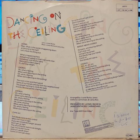 Lionel Richie – Dancing On The Ceiling LP PLAK