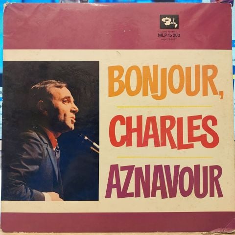 Charles Aznavour – Bonjour, Charles Aznavour LP PLAK