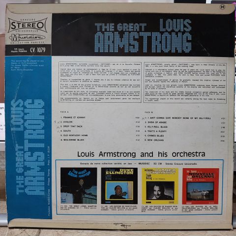 Louis Armstrong And His Orchestra – The Great Louis Armstrong LP PLAK