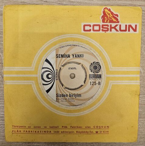 Semiha Yankı – Yaz Deftere/Sizden Biriyim 45LİK PLAK