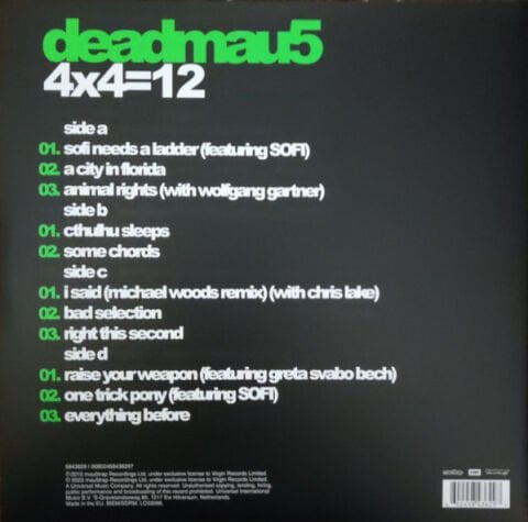 Deadmau5 – 4x4=12 LP PLAK
