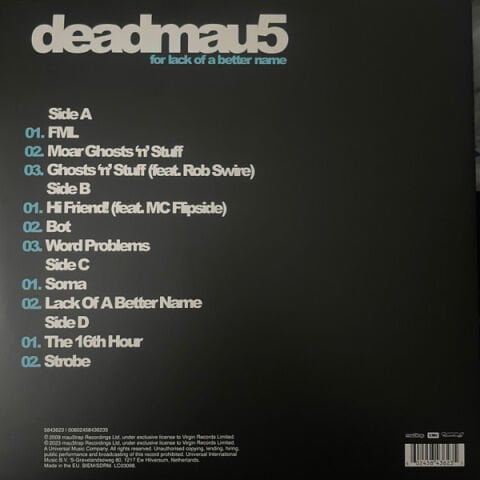 Deadmau5 – For Lack Of A Better Name LP PLAK