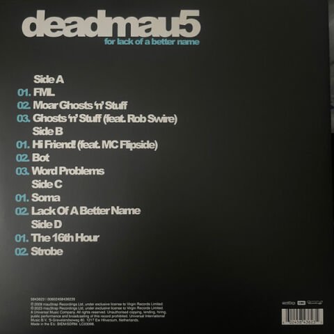 Deadmau5 – For Lack Of A Better Name LP PLAK