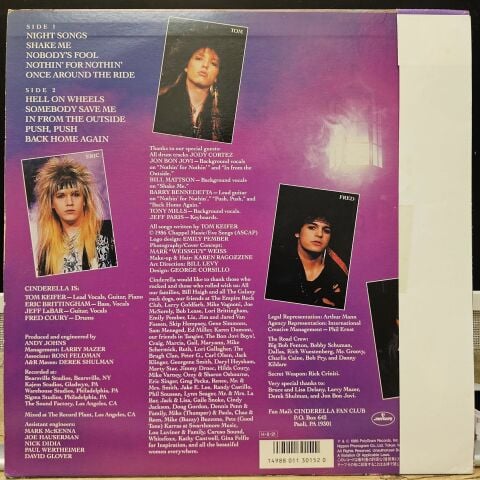 Cinderella – Night Songs LP PLAK