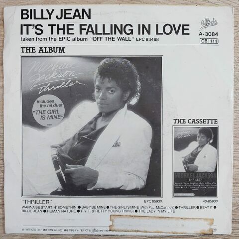 Michael Jackson – Billie Jean 45LİK PLAK