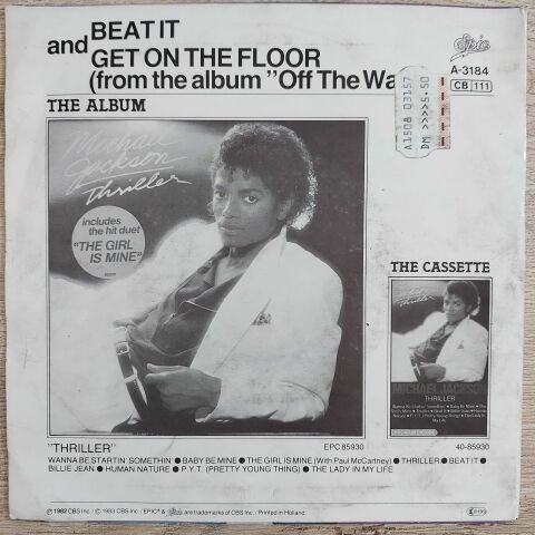 Michael Jackson – Beat It 45LİK PLAK