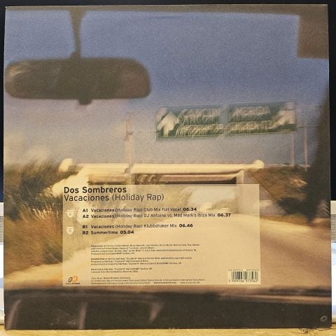 Dos Sombreros – Vacaciones (Holiday Rap) LP PLAK