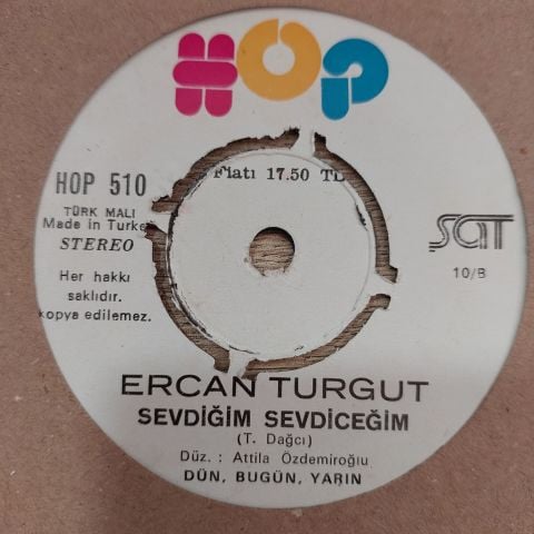 Ercan Turgut – Tövbe / Sevdiğim Sevdiceğim 45LİK PLAK
