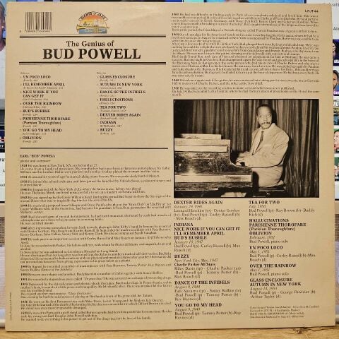 Bud Powell – The Genius Of Bud Powell LP PLAK