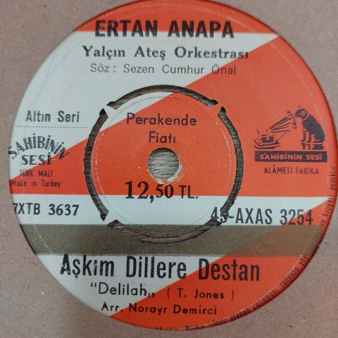 Ertan Anapa – Aşkım Dillere Destan / Gidiyor Elden Gençlik 45LİK PLAK