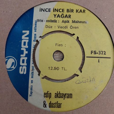 EDİP AKBAYRAM - DAĞLAR DAĞLADI BENİ 45LİK PLAK
