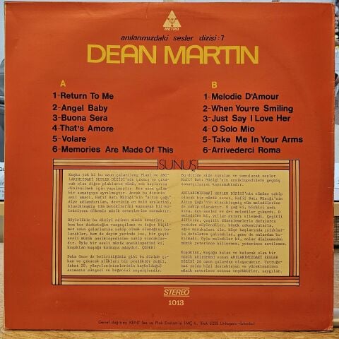 Dean Martin – Anılarımızdaki Sesler Dizisi : 7 LP PLAK